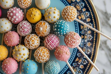 It's a cute cake ball, cake popps.
generative ai