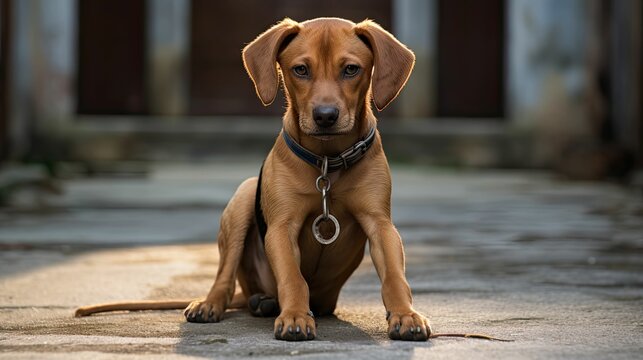 docile submissive dog