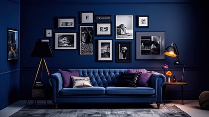 blue navy wall