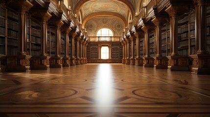 Obraz premium research library floor