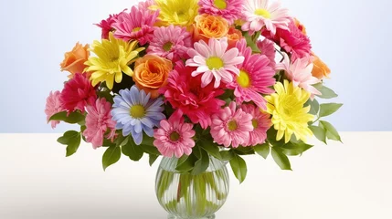 Keuken spatwand met foto bouquet mom flowers © PikePicture