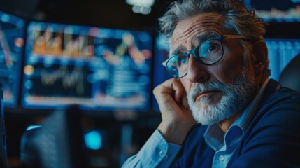 Portrait of Professional Middle Aged Trader Working on a Stock Exchange. Stylish Adult Man Communicating Buy and Sell Orders on a Call and Showing Hand Signals to an Arbitrage Broker