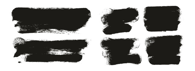 Hand Drawn Round Sponge Thick Artist Brush Long & Short Mix Background High Detail Abstract Vector Background Mix Set 