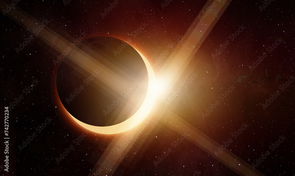 Wall mural solar eclipse 