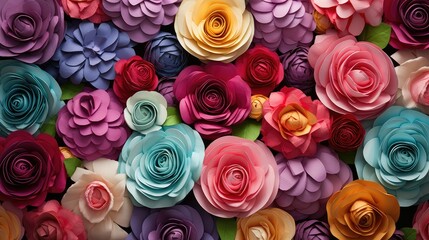 paper rolled flowers