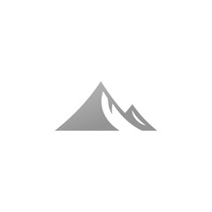 Simple Logo Mountain Vector On white background