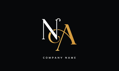 NA, AN, N, A Abstract Letters Logo Monogram