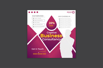 Creative Business marketing social media post template .fully editable instagram and facebook square post frame puzzle organic sale poster. 