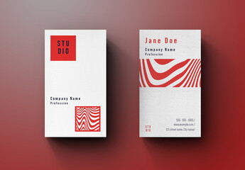 Vertical  Business Card Layout
