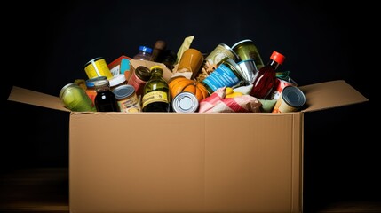 hunger food donation box