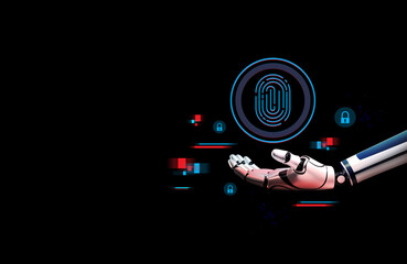 Cybersecurity and privacy concepts to protect data. Lock icon and internet network security...