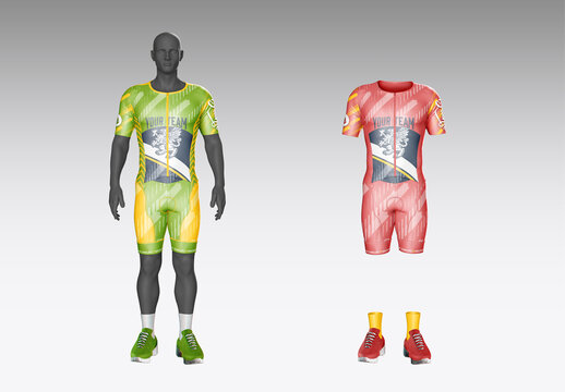 Running Kit Clothes Mockup