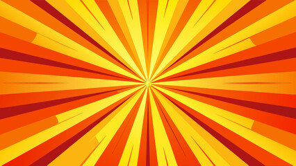 Obraz premium bright orange and yellow sunburst background