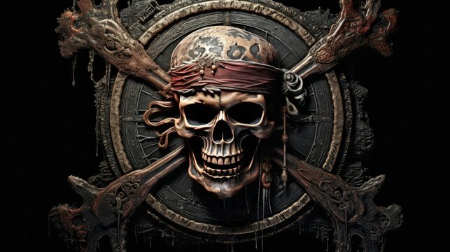 treasure pirate emblem