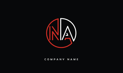 Fototapeta na wymiar NA, AN, N, A Abstract Letters Logo Monogram