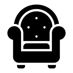 armchair glyph icon