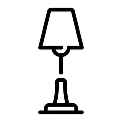 floor lamp line icon