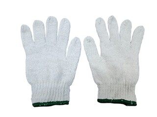 White glove with green stripe