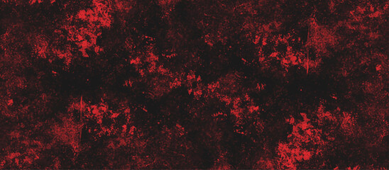 Abstract red grunge background with copy space. Dark red slate background toned classic color. old red color wall background texture. dirty rustic fire red texture. © Creative work