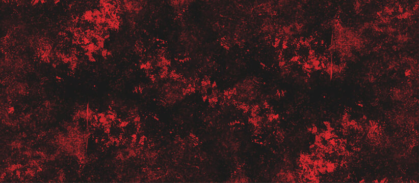 Abstract red grunge background with copy space. Dark red slate background toned classic color. old red color wall background texture. dirty rustic fire red texture.