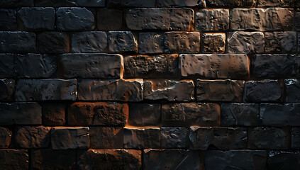 a brick wall has bricks throughout the wall in the st