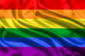 Obraz premium The Pride Flag Rippled