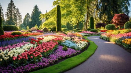 design landscape flower beds