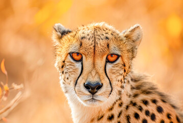 Cheetah Acinonyx jubatus staring, World Wildlife Day, March