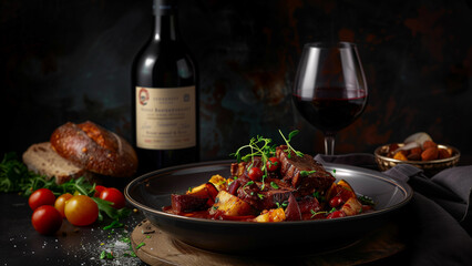 Savory Symphony: A Glimpse into French Cuisine with Boeuf Bourguignon