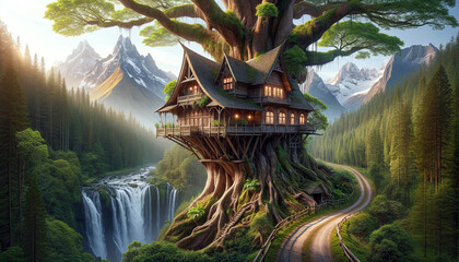 Fototapeta premium tree house