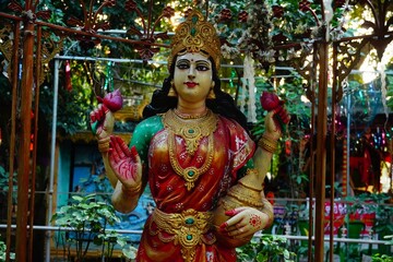 statue of beautiful goddess laxmi