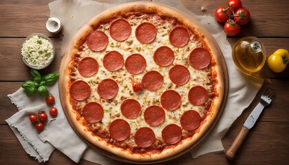 Pizza peperoni - obrazy, fototapety, plakaty