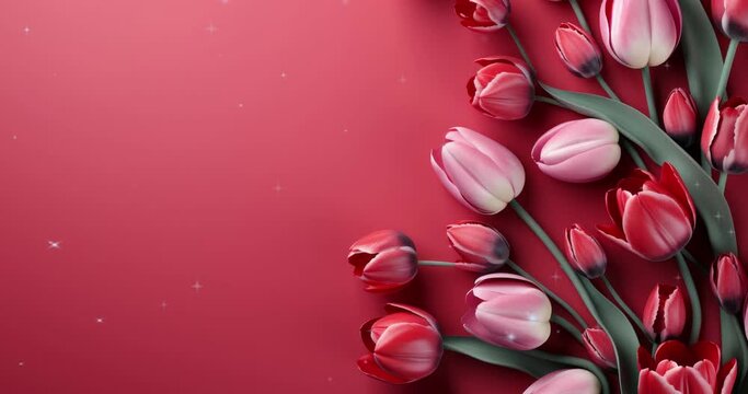 mother's day and women's day background. with copy space for text