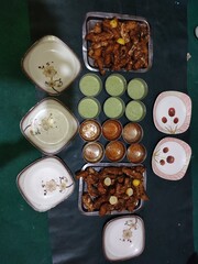 Delicious fried fish with tasty desi chatni