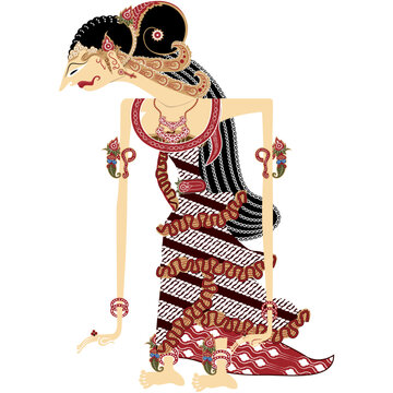 Wayang srikandi javanese shadow puppet