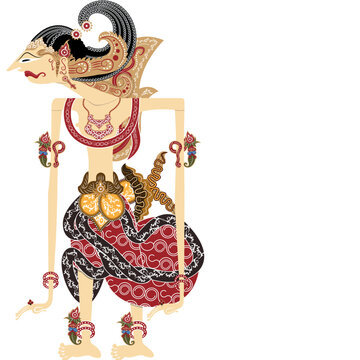 Wayang nakula javanese shadow puppet