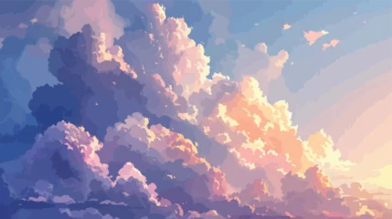 Gordijnen Cloudy Sky © Blue
