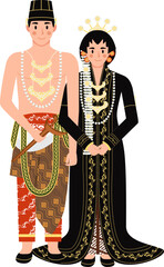 Javanese wedding dress couple