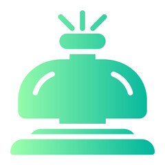 desk bell gradient icon