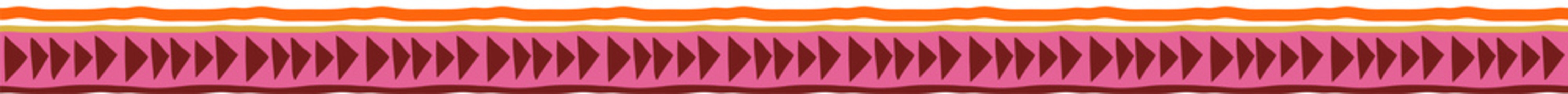 Divider with traditional seamless pattern. Colorful decorative tribal border. 