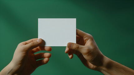 3d hand mockup with green background