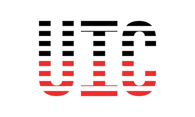 UIC three initial letter iconic line negative space minimal logo design vector template. monogram, abstract, wordmark, business, typography, minimalist, brand, company, flat, modern, unique, simple