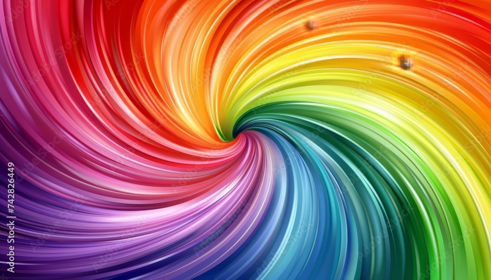 Poster mystical abstract colorful background on dark backdrop, ideal for design projects