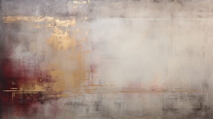 Closeup of abstract rough dark gold burgundy art painting texture, with oil acrylic brushstroke, pallet knife paint on canvas, geometric spatula technique