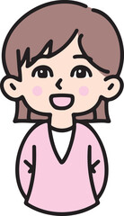 幸せそうに笑顔でこちらを見つめる女の子