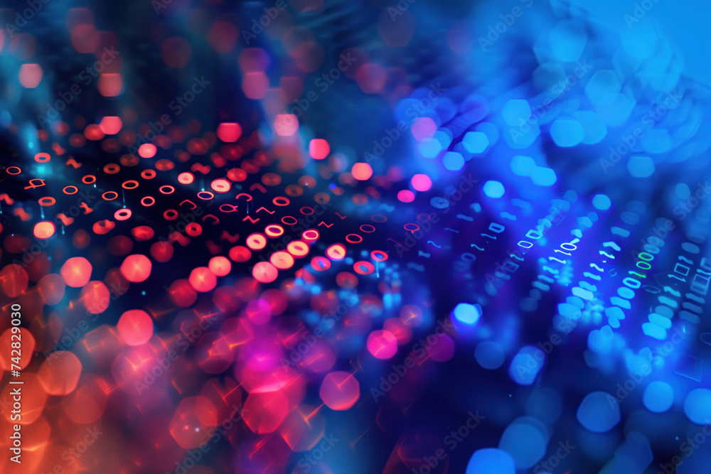 Poster abstract background with lights. a slide background for showcasing coding. background image. created