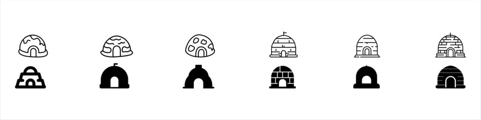 ice Igloo icon icon, igloo icon, icon  of an igloo, Igloo glyph icons, igloo or snowhouse symbol icon - obrazy, fototapety, plakaty