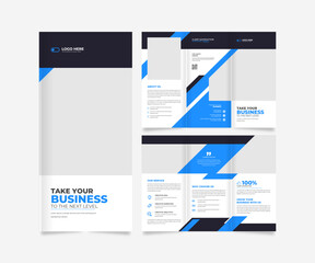 Trifold Business brochure template design