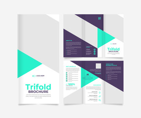 Trifold Business brochure template design