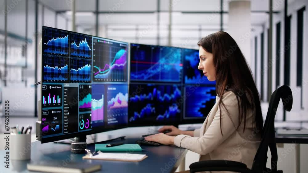 Poster kpi business analytics data dashboard